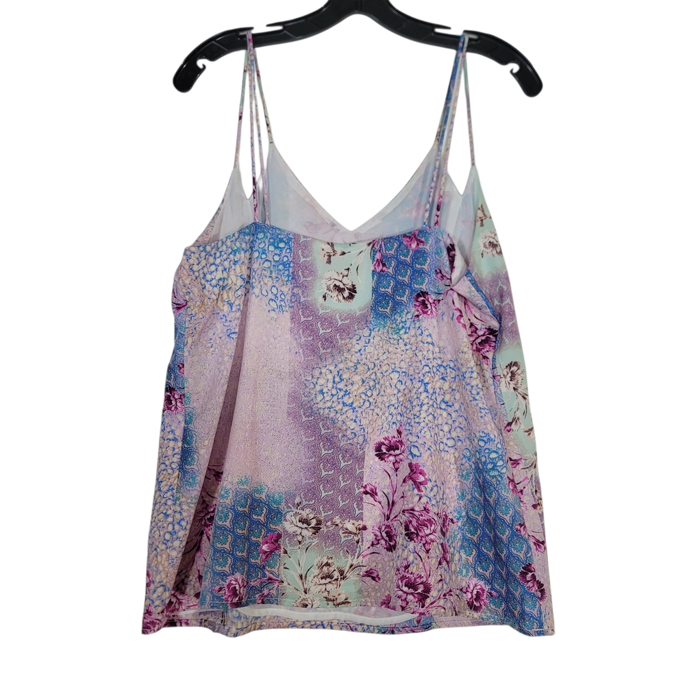 Skies are Blue Floral Patchwork print  Camisole Top
